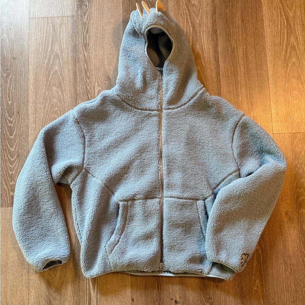 Machop Fleece Jacket by Vandy the Pink